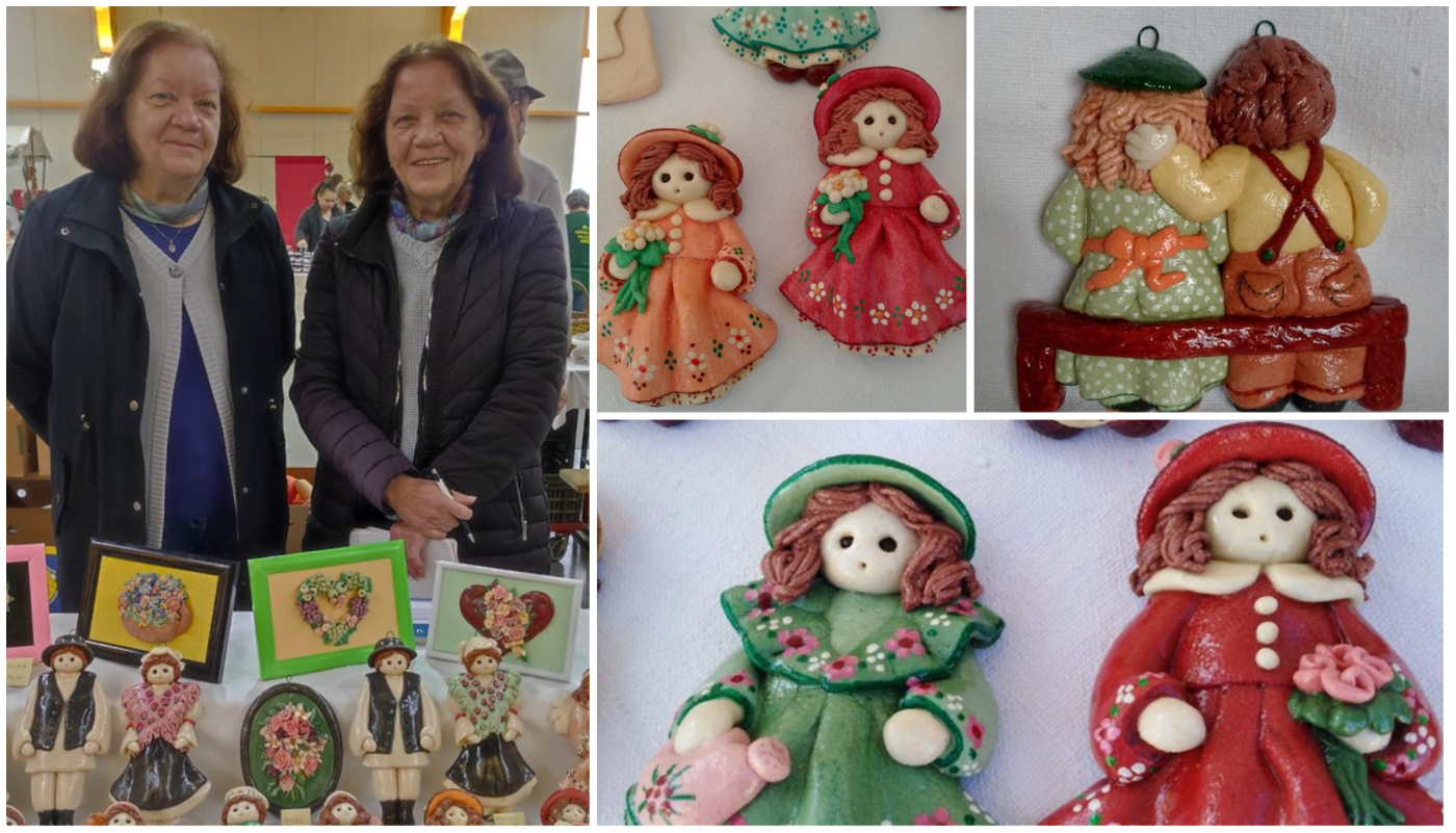 SESTRE VRESK Helena i Verica Vresk majstorice su u pravljenju lutkica od tijesta