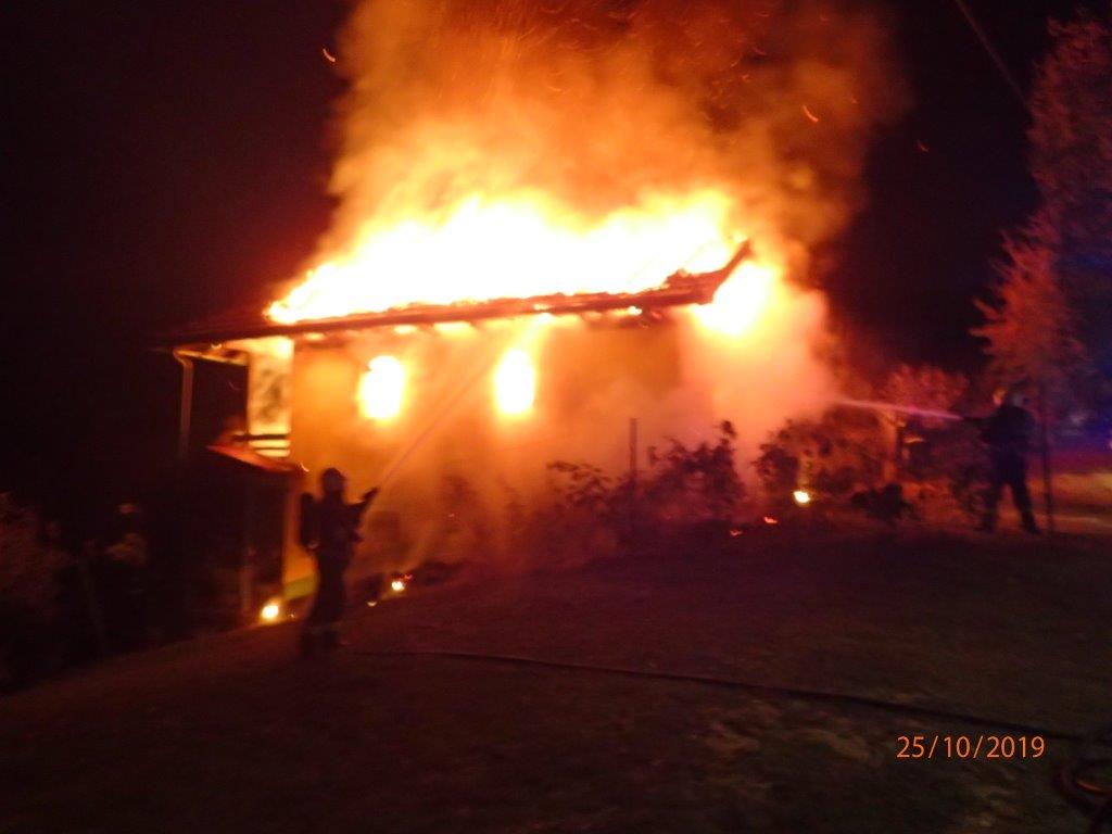 Požar na vikendici u Lopatincu