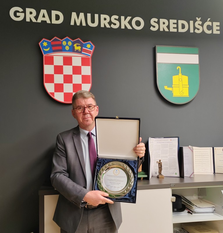 VELIKO PRIZNANJE Gradu Mursko Središće nagrada i priznanje ‘Globallocal 2022./2023.’