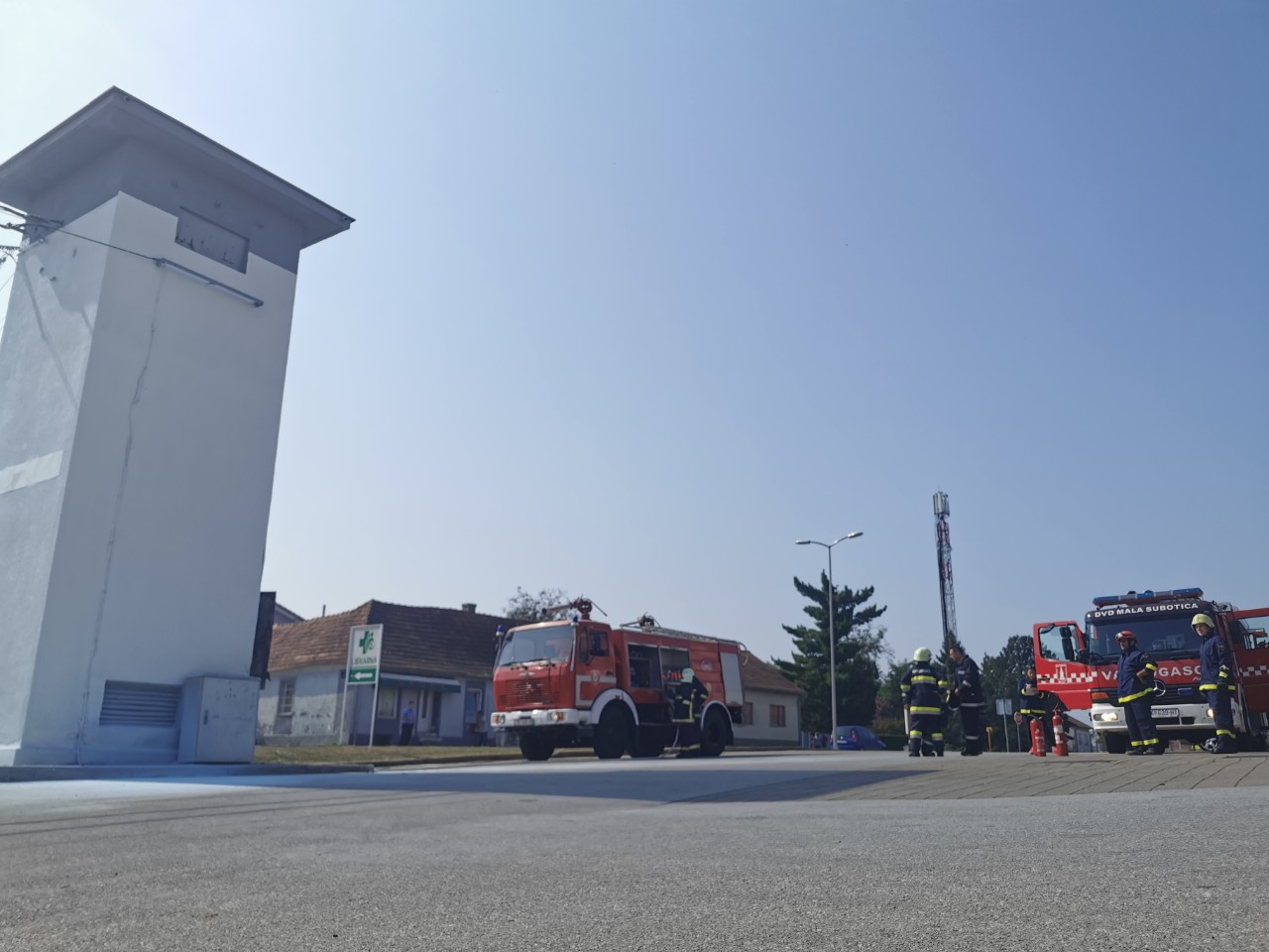 Požar trafostanice u Maloj Subotici