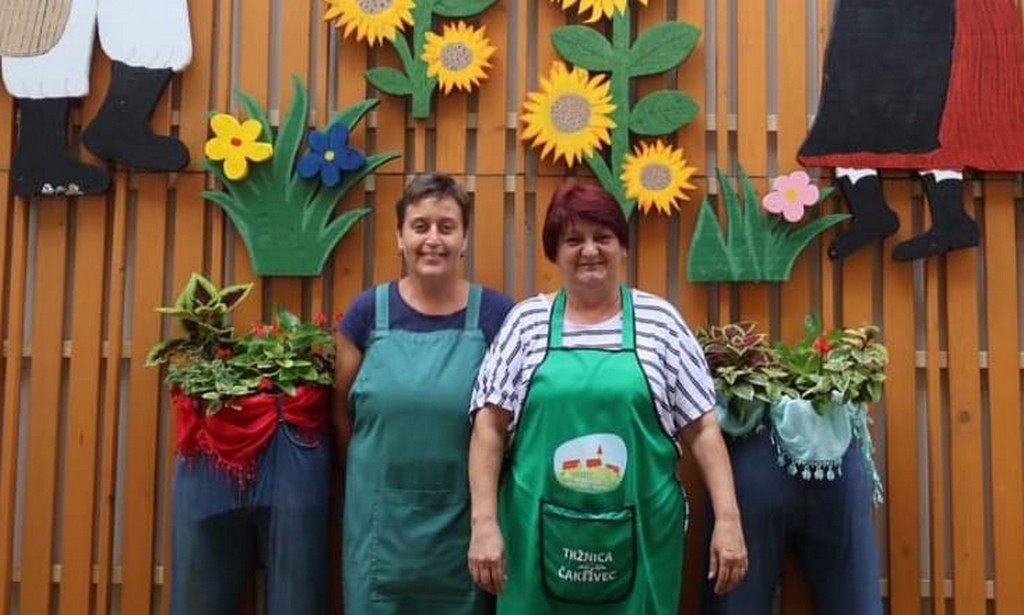 Cvjetna instalacija na čakovečkoj tržnici