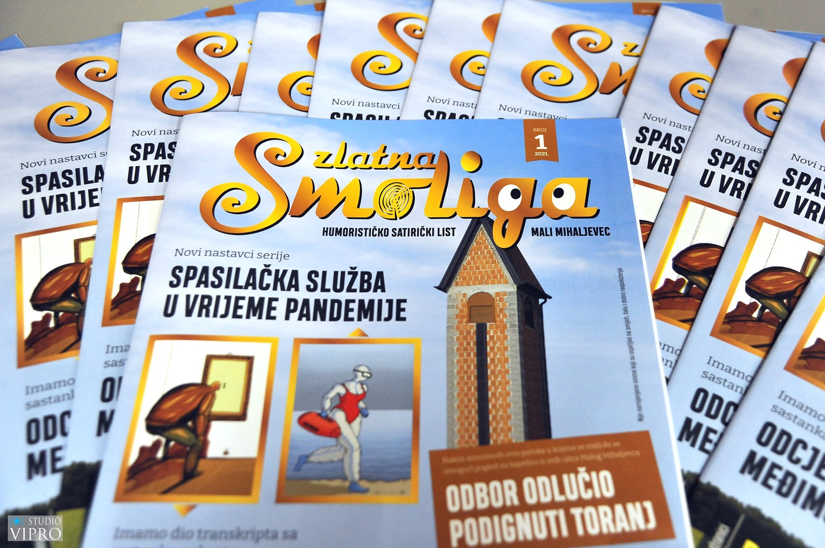 U Malom Mihaljevcu predstavljen prvi broj ‘Zlatne smolige’, humorističko-satiričkog lista