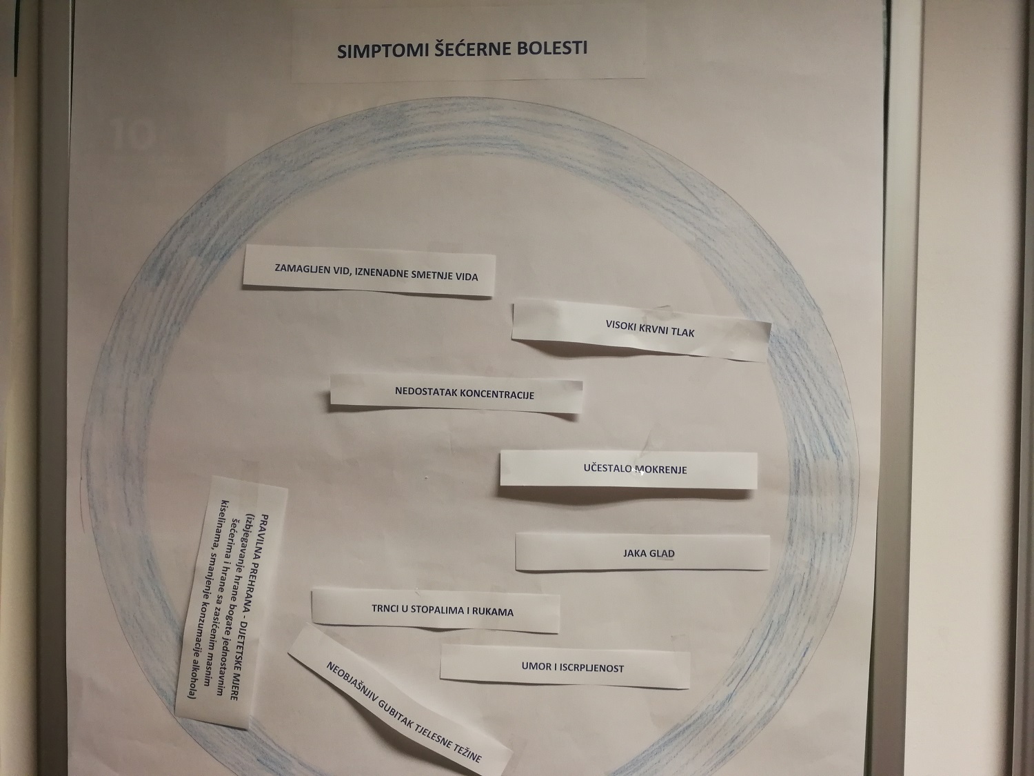 Volonteri u parku plavim krugom upozorili na šećernu bolest