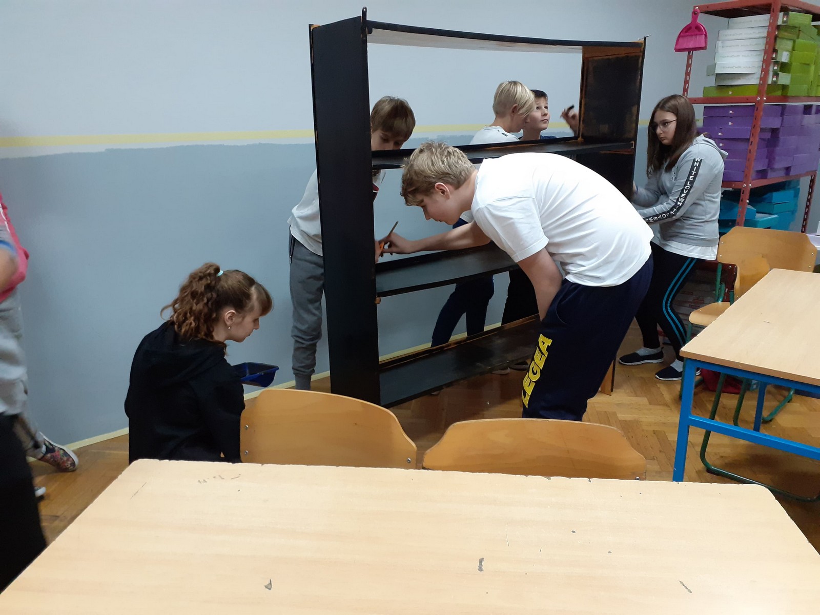 FOTO Vrijeme štrajka učenici iskoristili i dali novo ruho učionici Tehničke kulture u OŠ Domašinec