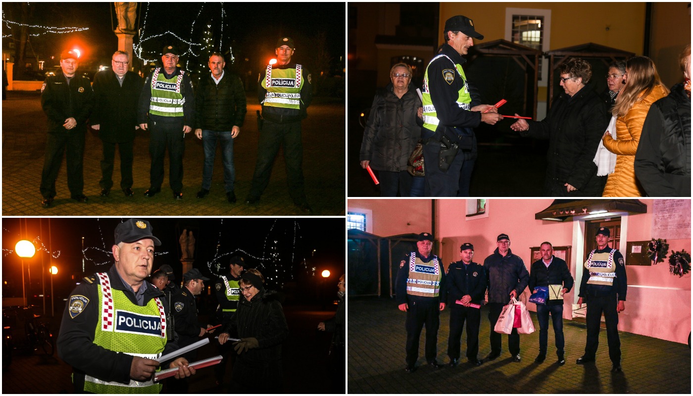 Policija u Prelogu vjernicima na izlasku iz crkve dijelila reflektirajuće materijale