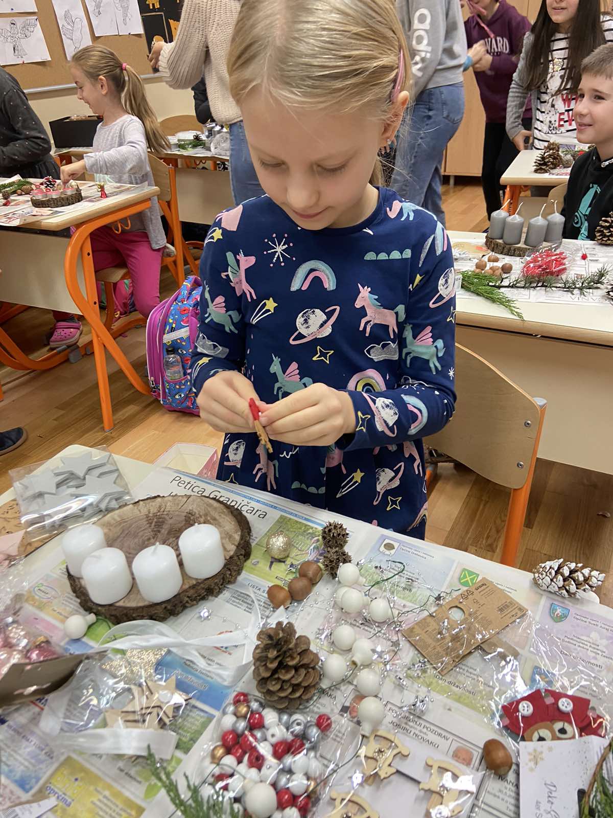 Radionica na temu Advent na stolu u III. OŠ Čakovec