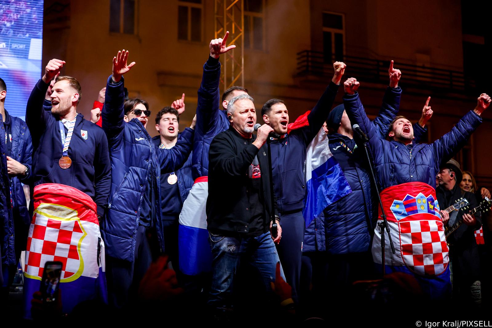 Zagreb: Svečani doček rukometnih reprezentativaca nakon osvojene bronce na Europskom prvenstvu