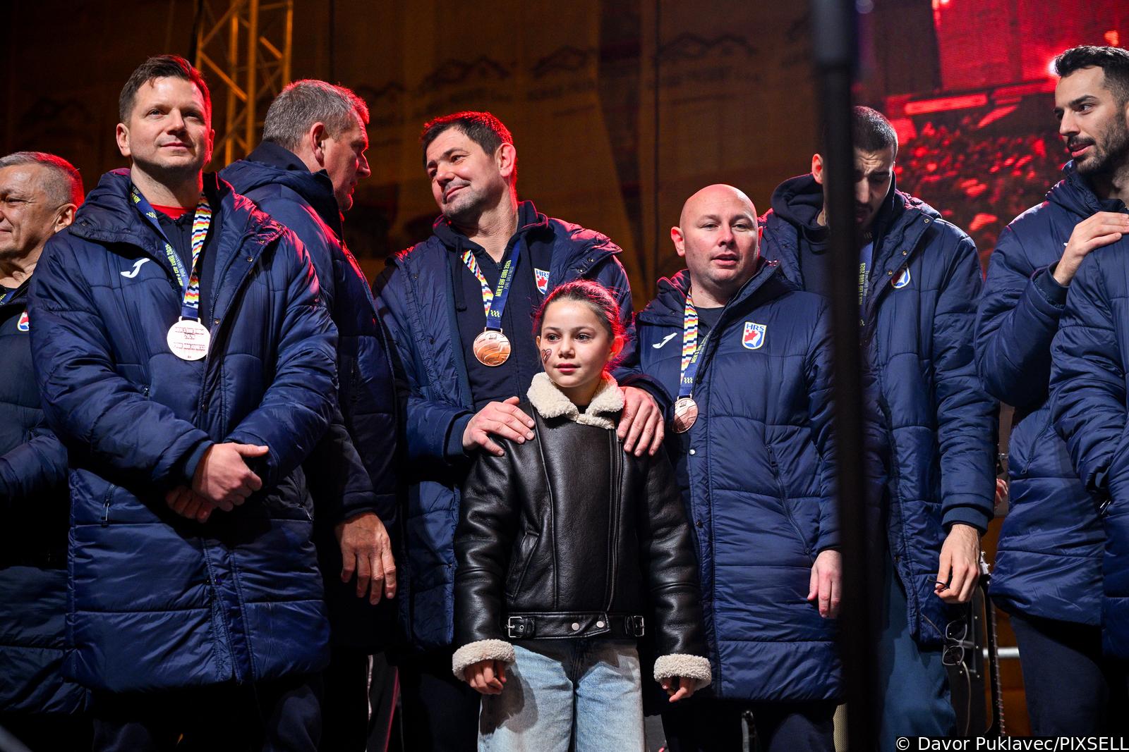 Zagreb: Svečani doček rukometnih reprezentativaca nakon osvojene bronce na Europskom prvenstvu