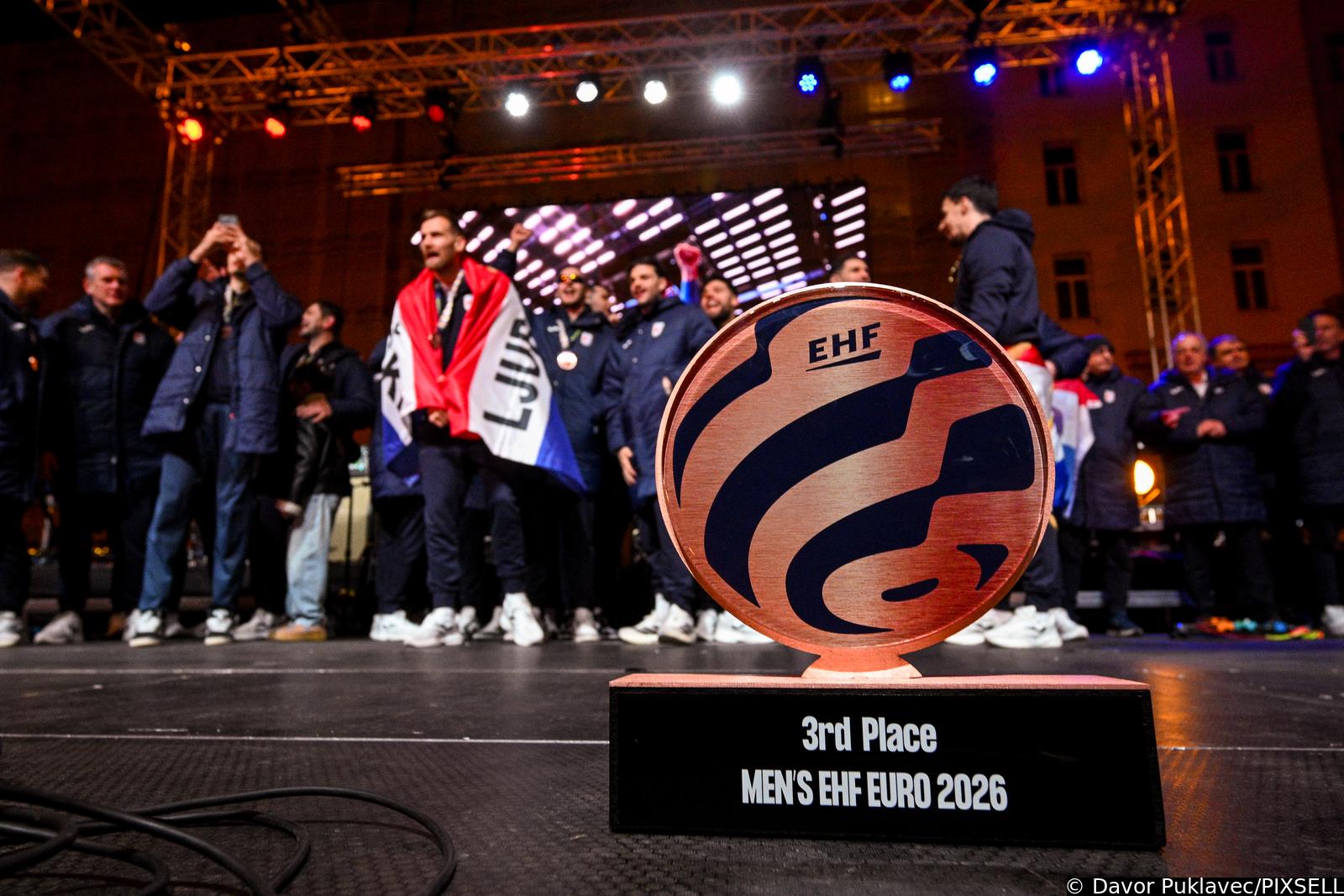 Zagreb: Svečani doček rukometnih reprezentativaca nakon osvojene bronce na Europskom prvenstvu