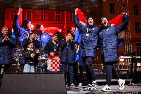 Zagreb: Svečani doček rukometnih reprezentativaca nakon osvojene bronce na Europskom prvenstvu