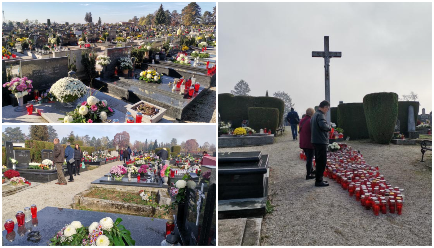 Čakovečko groblje u Mihovljanu na blagdan Svih svetih