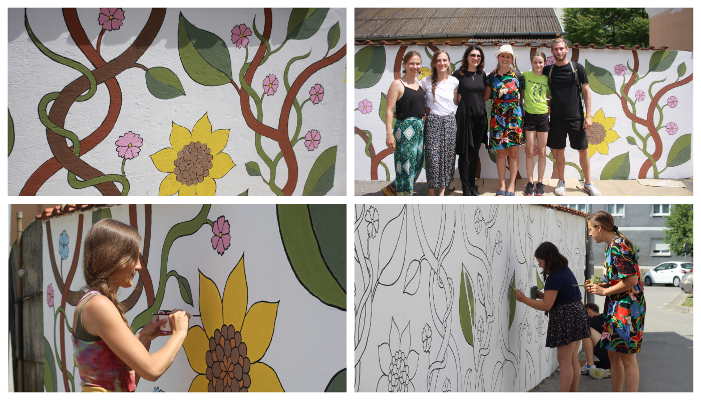 Gradu za rođendan, mladi oslikali mural u Čakovcu