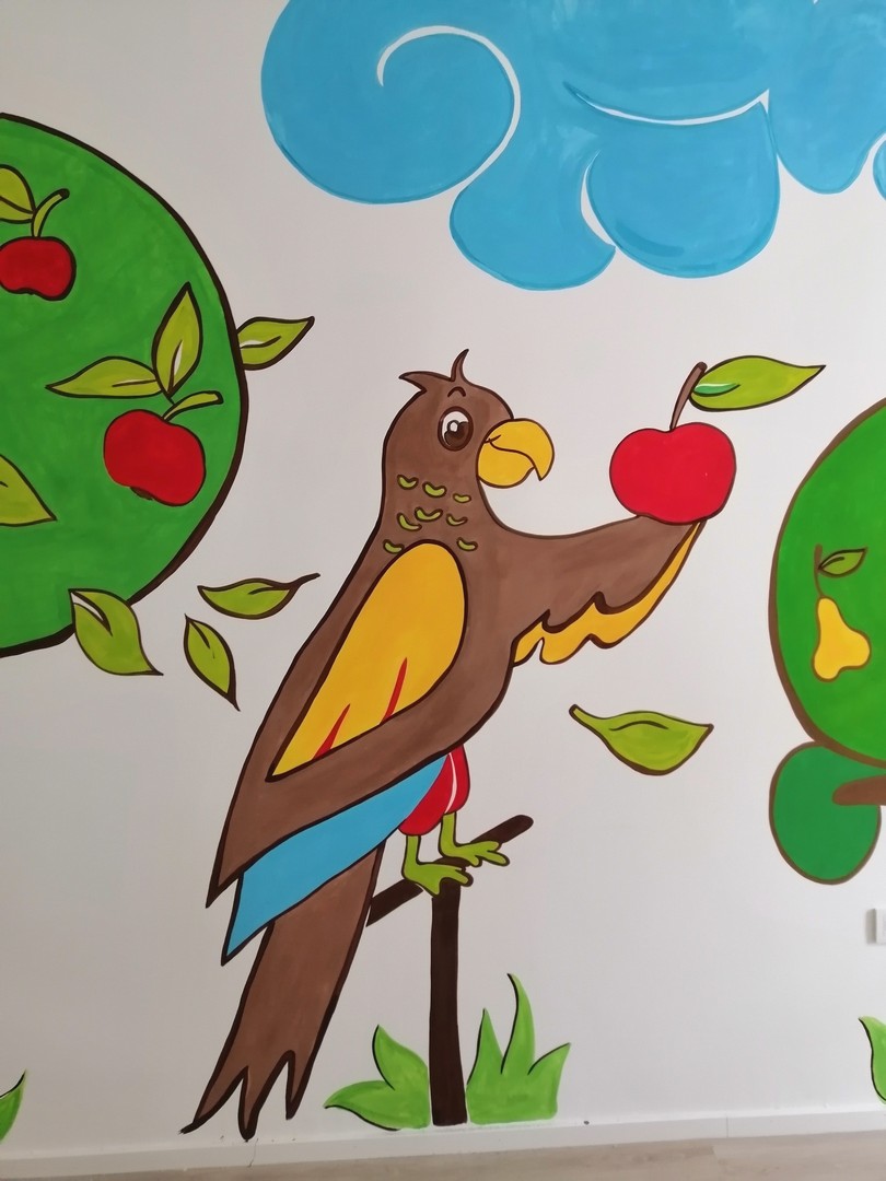 Pismoslikari Gospodarske škole Čakovec oslikavaju zidove Obiteljskog centra