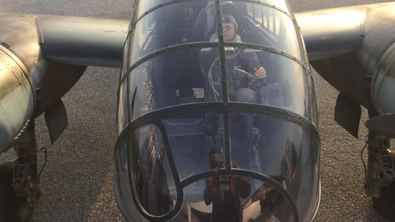 Njemački bombarder iz Drugog svjetskog rata na nebu iznad Čakovca