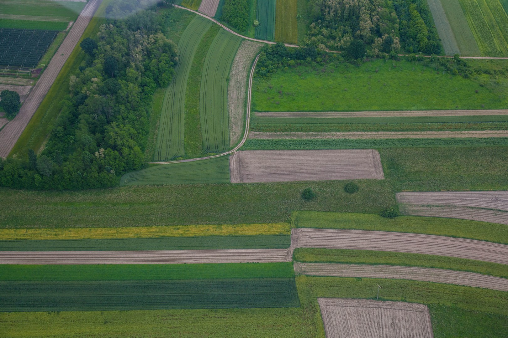 Pogled na Međimurje iz zraka