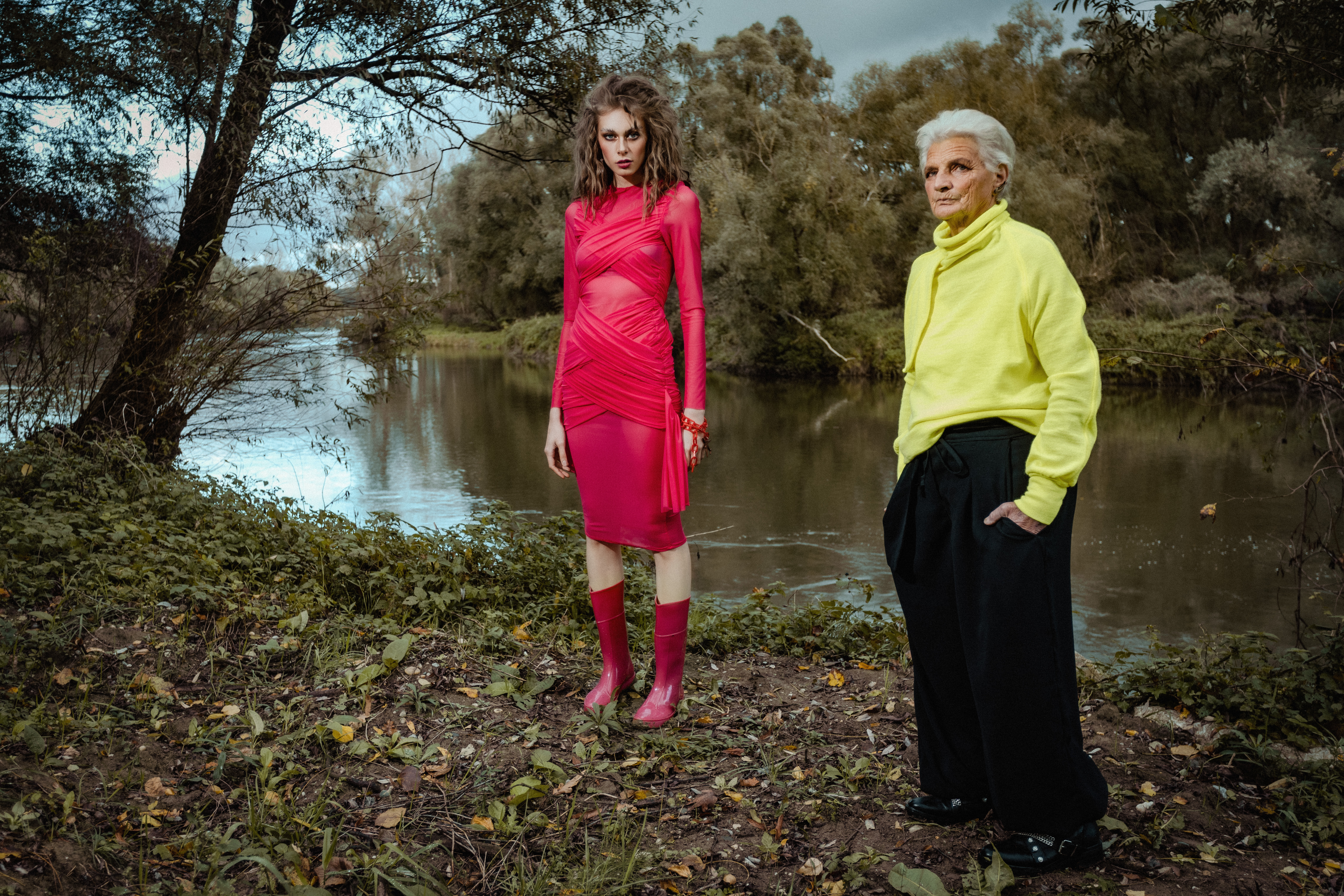 JASMINA ARNAUTOVIĆ I GORAN ČIŽMEŠIJA Netaknute prirodne lokacije uz Dravu i Muru savršeno su se uklopile u kulisu kolekcije