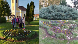 TRNOVEC Članice Udruge žena organizirale jesensku sadnju cvijeća u mjestu