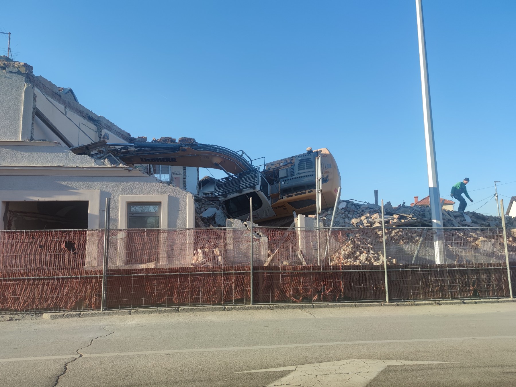 Prevrtanje bagera u Čakovcu