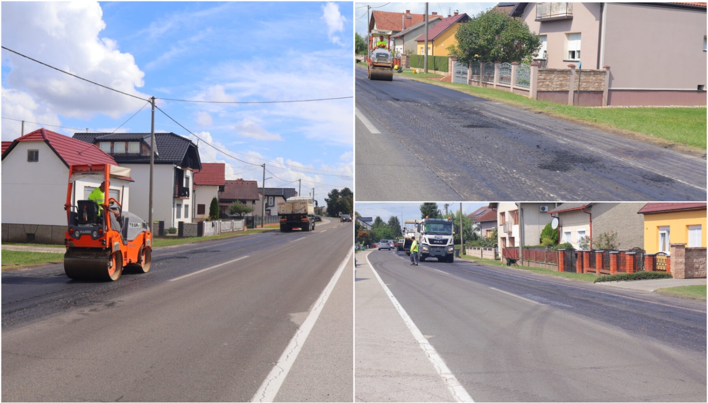 FOTO Radovi na glavnoj prometnici u Ivanovcu vrijedni 100 tisuća eura