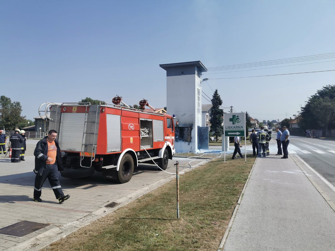 Požar trafostanice u Maloj Subotici