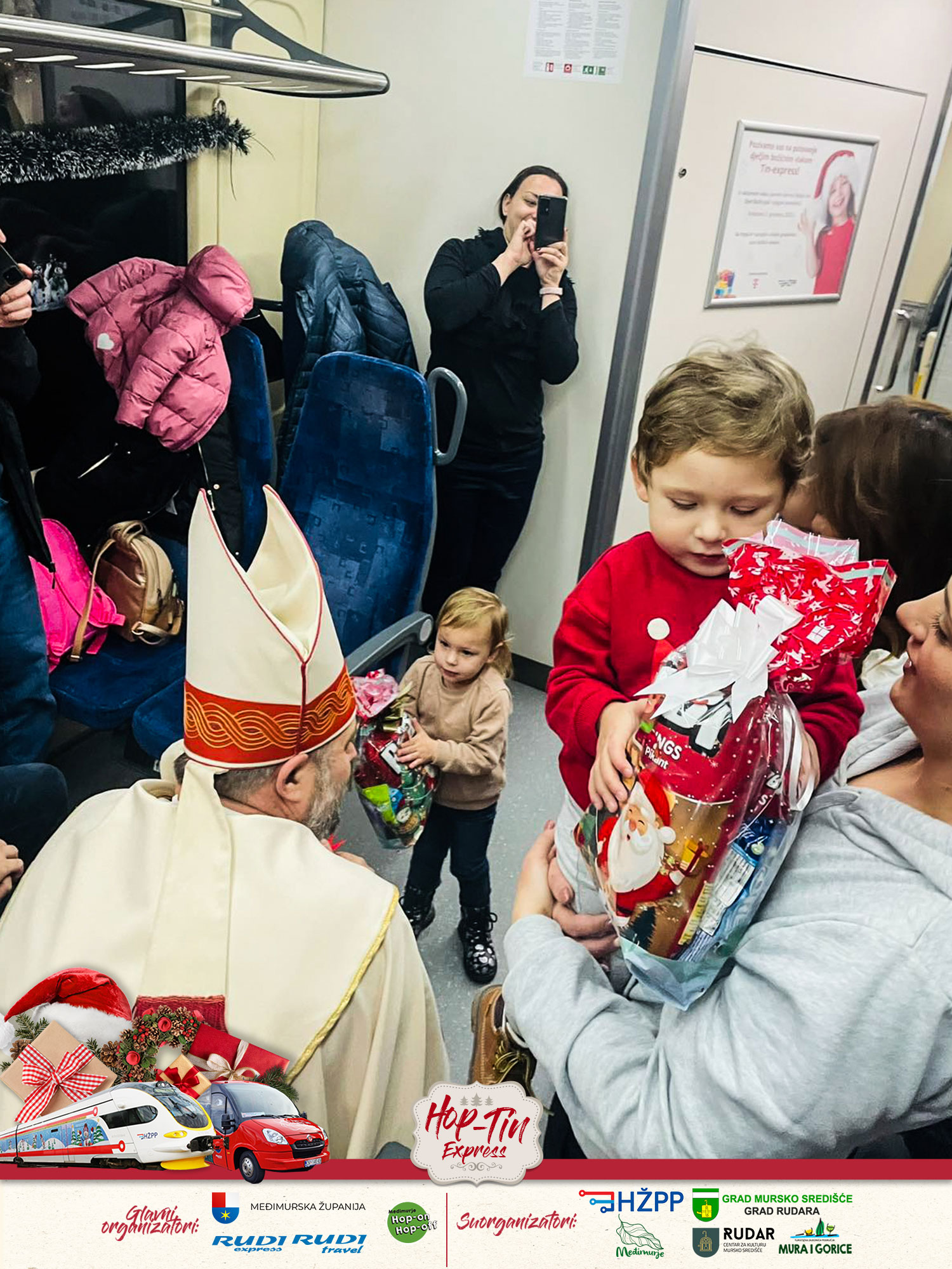 Izlet božićnim vlakom za mališane i pratnju