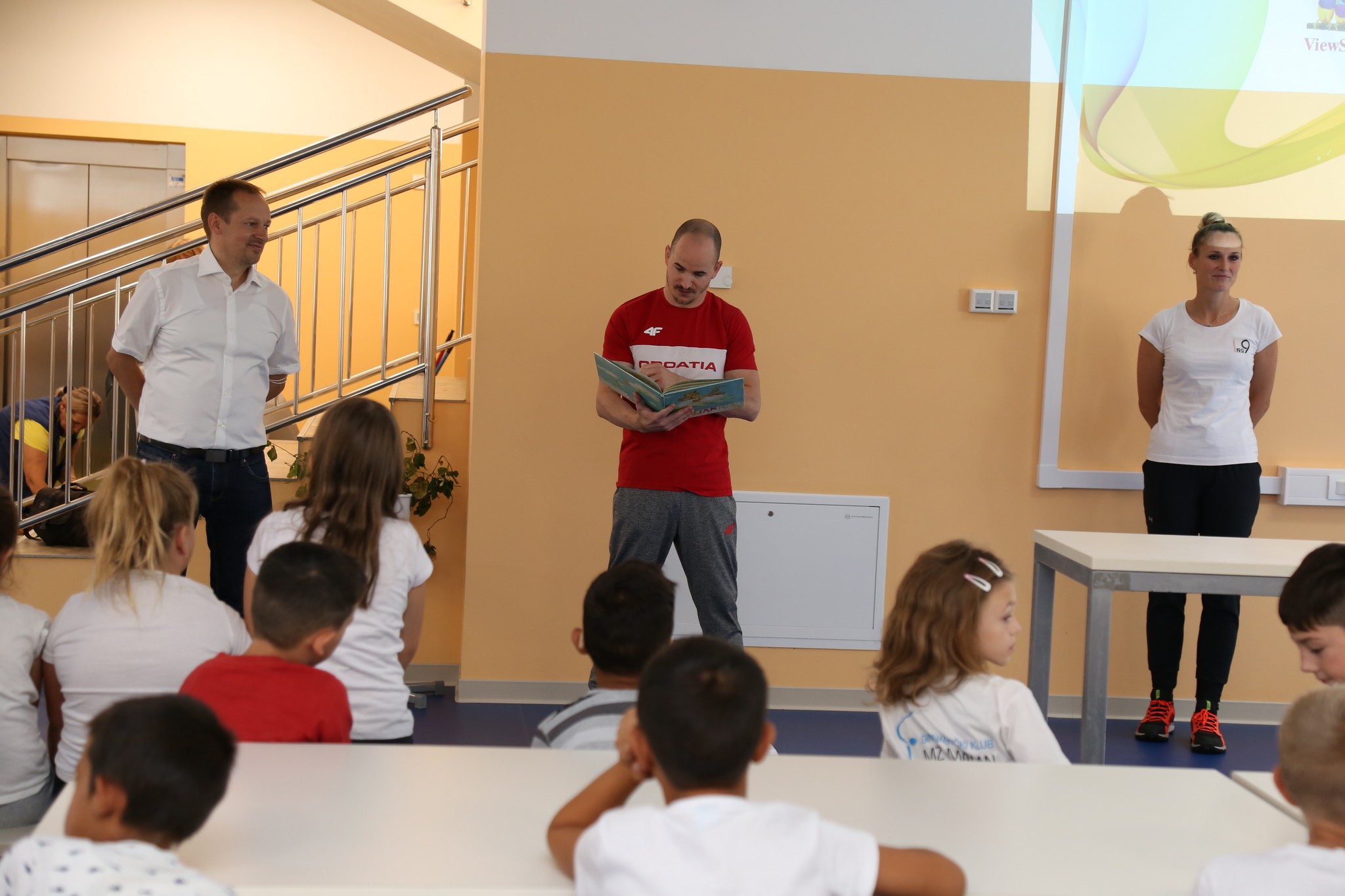 Filip Ude povodom Hrvatskog olimpijskog dana posjetio OŠ Vladimira Nazora Pribislavec