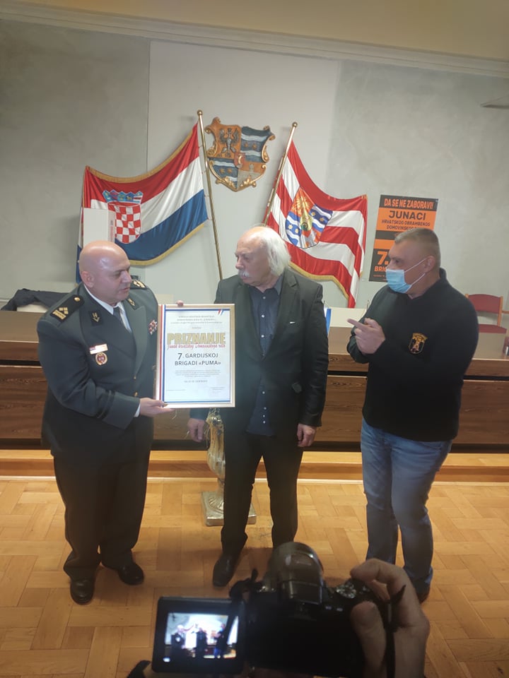 Pumama uručeno priznanje ‘Junak Domovinskog rata’
