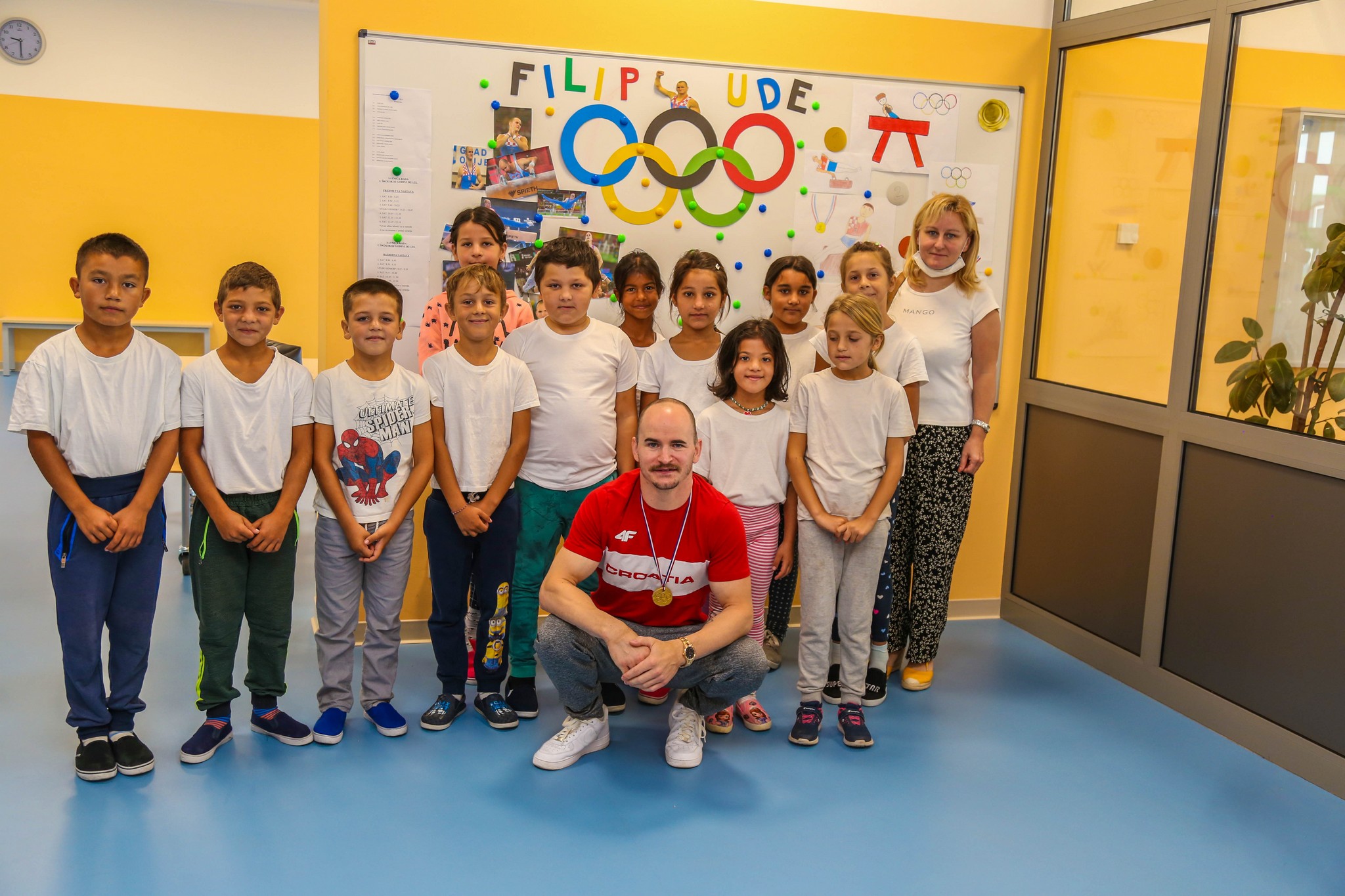 Filip Ude povodom Hrvatskog olimpijskog dana posjetio OŠ Vladimira Nazora Pribislavec