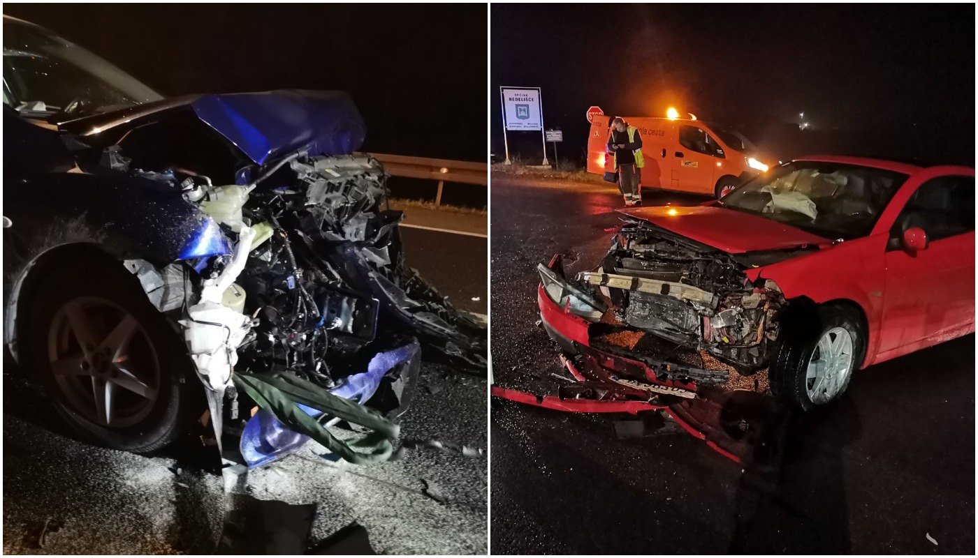 Nesreća u Gornjem Kuršancu: Sudar dva automobila, tri osobe u bolnici