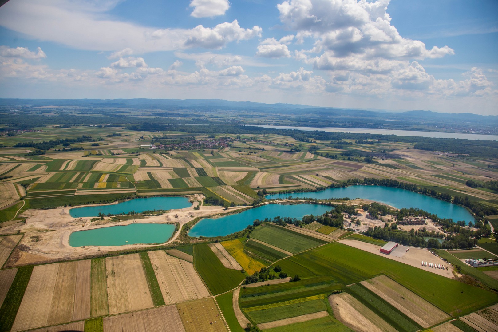Pogled na Međimurje iz zraka