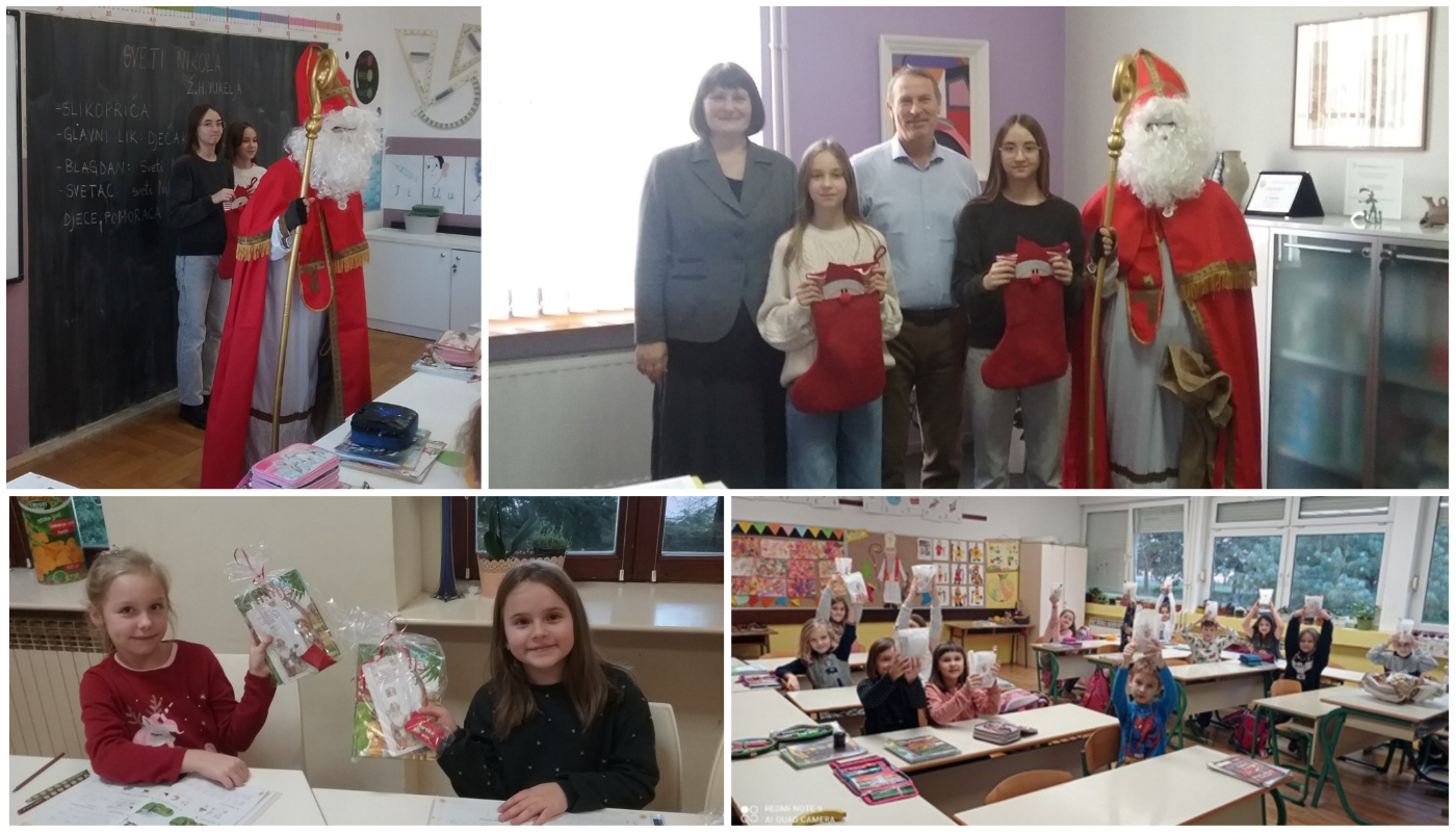 I. OŠ ČAKOVEC Sveti Nikola darovima razveselio učenike