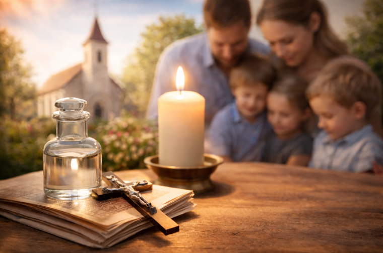 ilustracija blagoslov obitelji