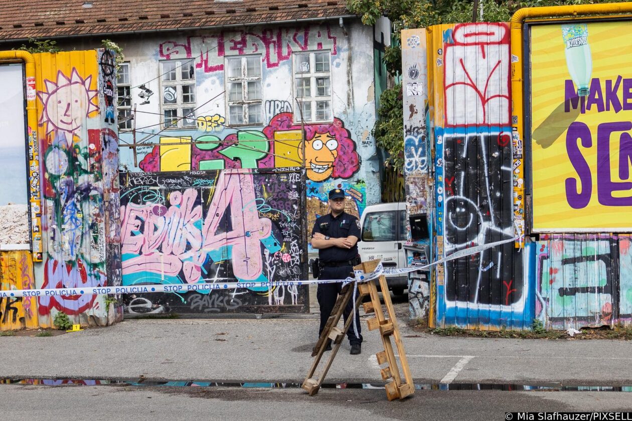 Policijski očevid na mjestu ubojstva u centru Zagreba