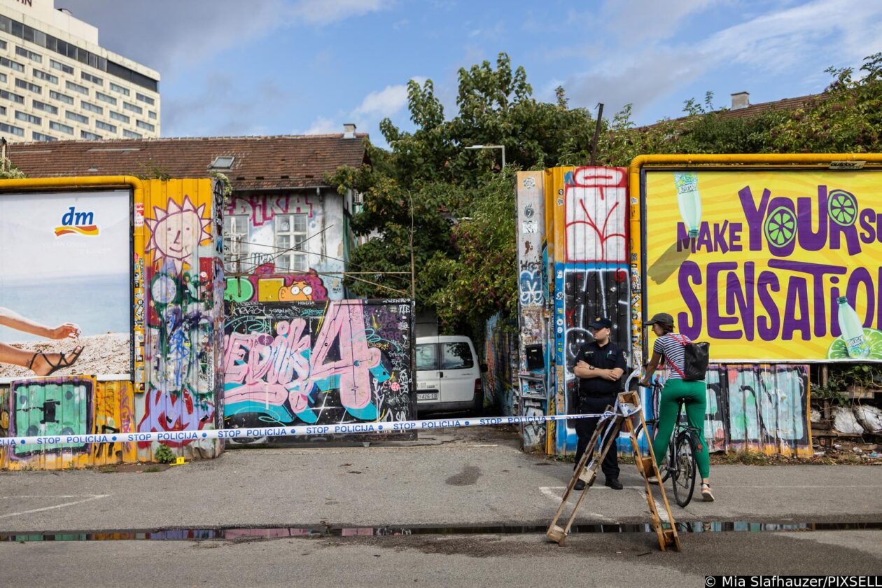 Policijski očevid na mjestu ubojstva u centru Zagreba