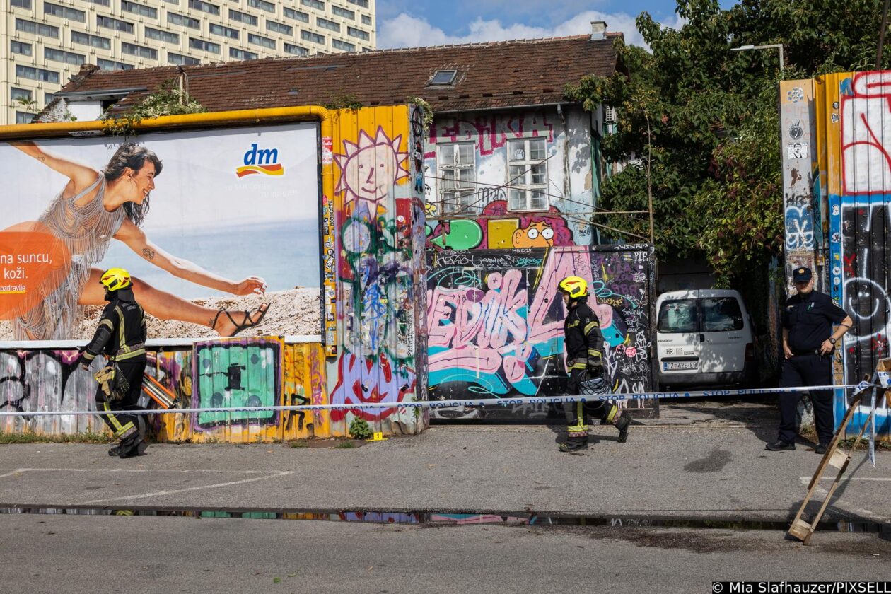 Policijski očevid na mjestu ubojstva u centru Zagreba