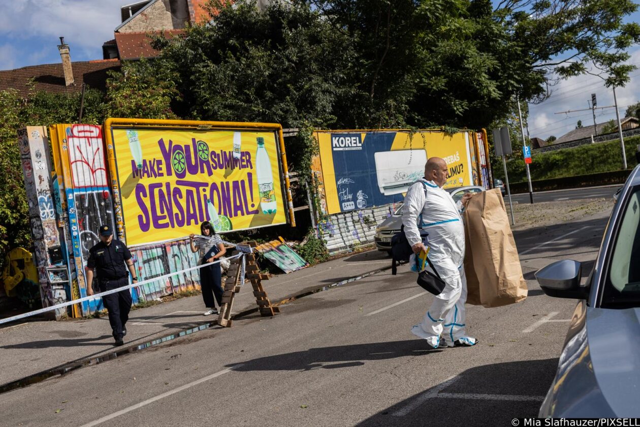 Policijski očevid na mjestu ubojstva u centru Zagreba