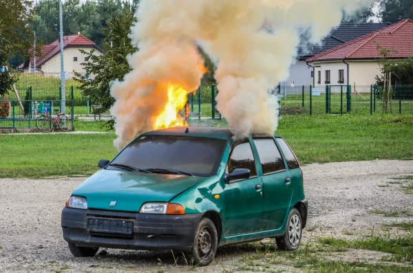 požar automobila ilustracija (DVD DRAŠKOVEC) ilustracija vozilo vatra