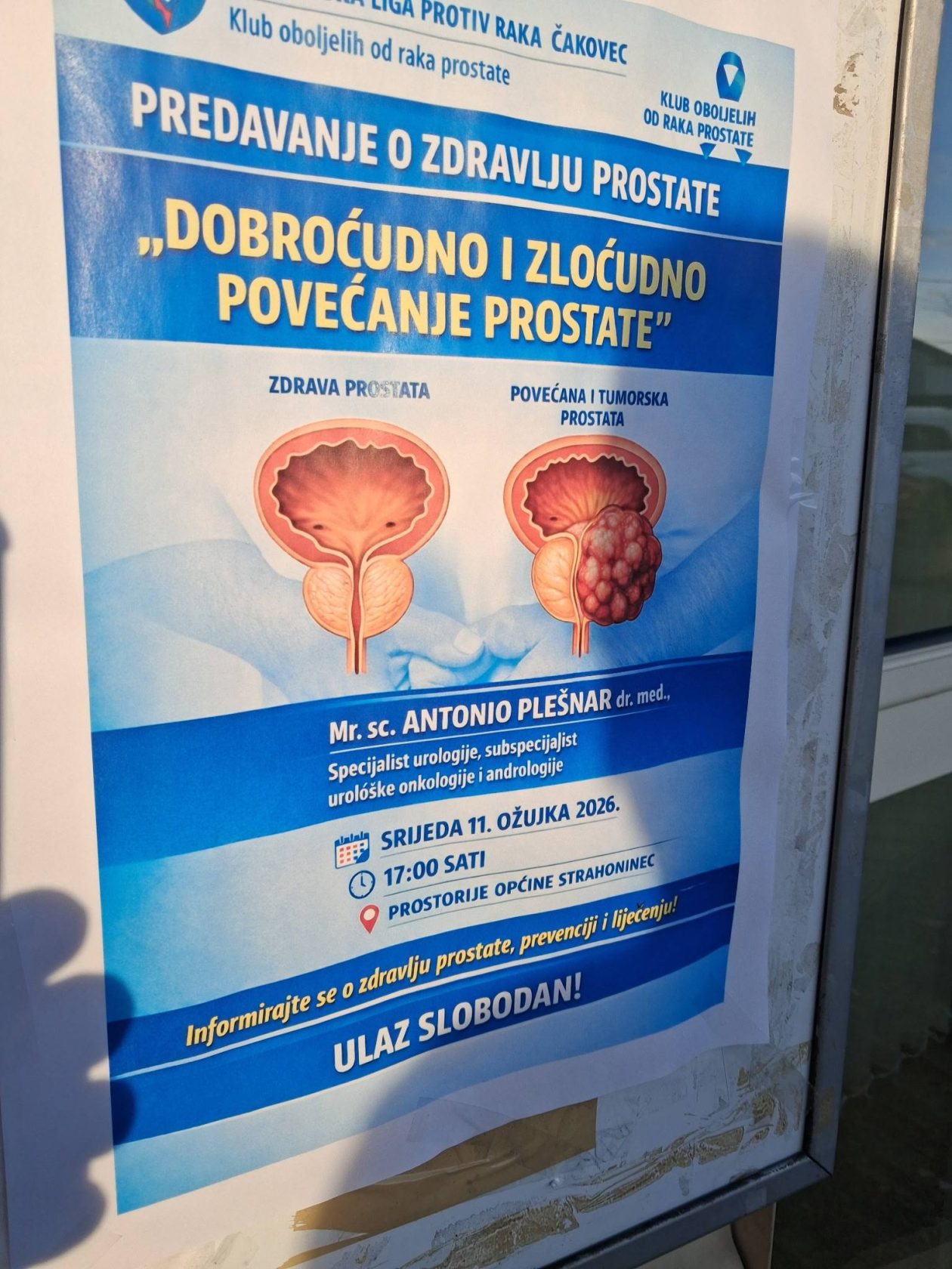 prostata predavanje – Strahoninec – županijska liga protiv raka (1)