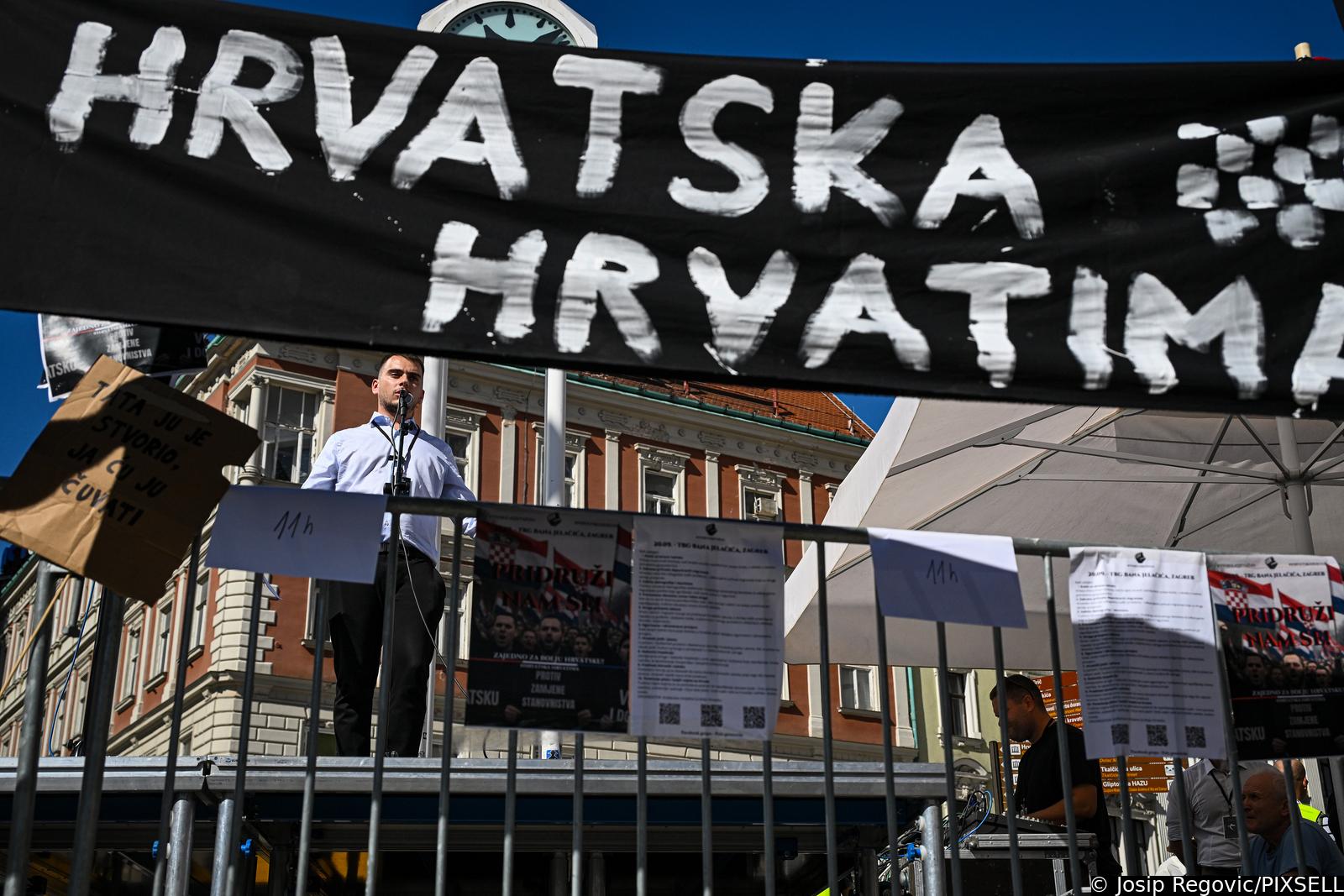 Zagreb: Održan “Prosvjed za spas hrvatske kulture, ne uvozu stranih radnika”