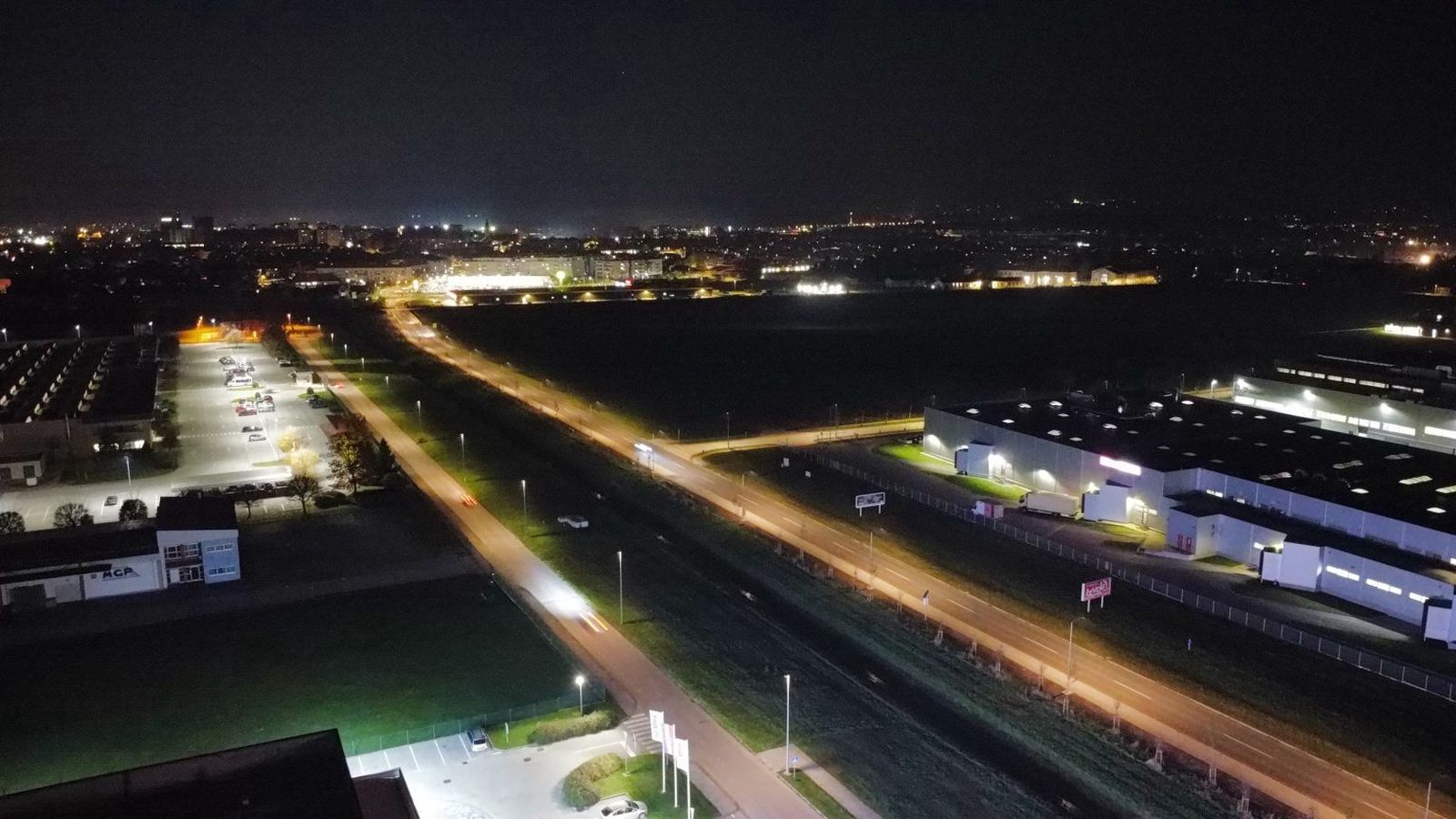 sajmišna ulica i krištanovec rasvjeta 2025 iz zraka (3)
