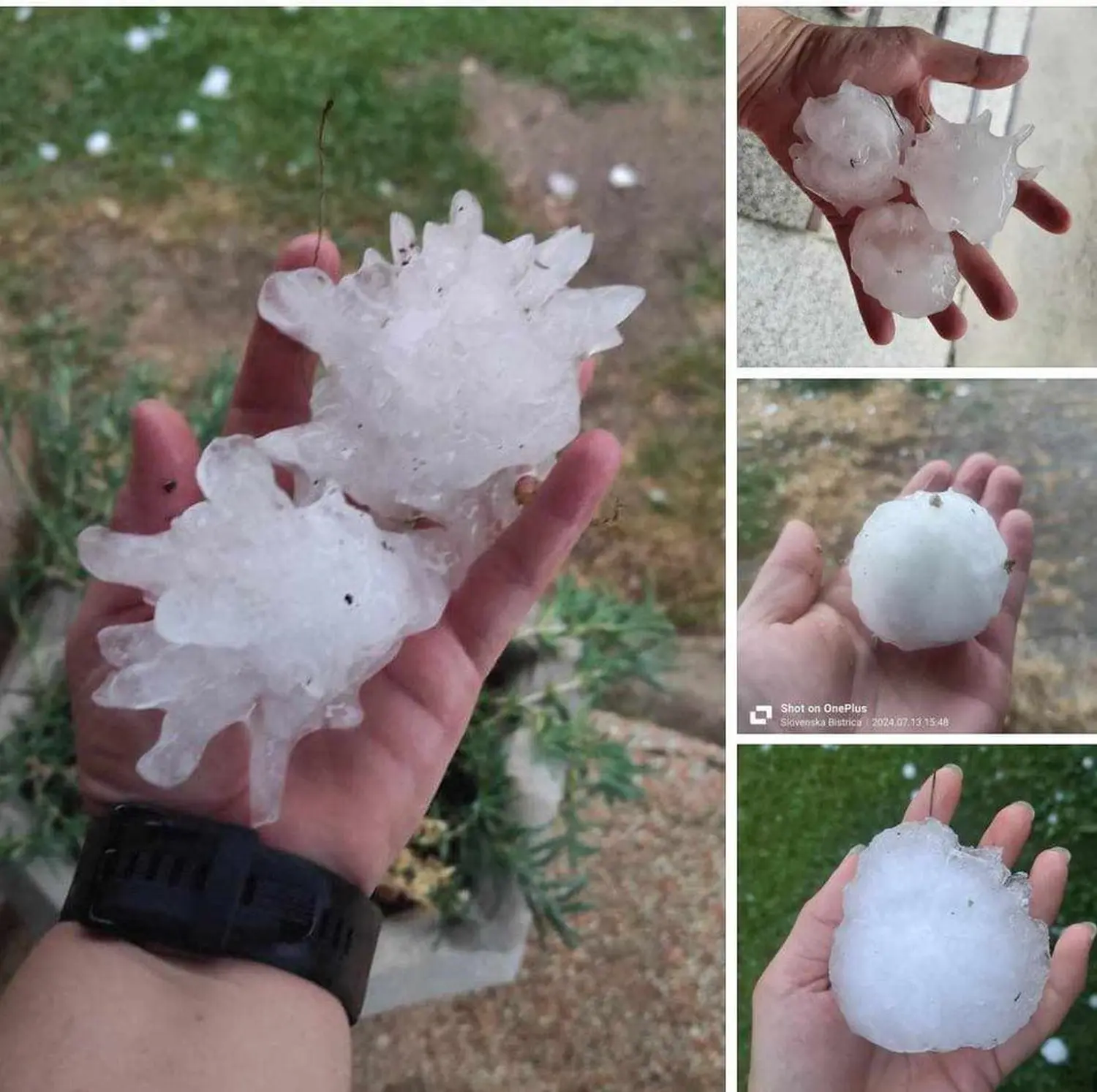 tuča u Slovenskoj Bistrici