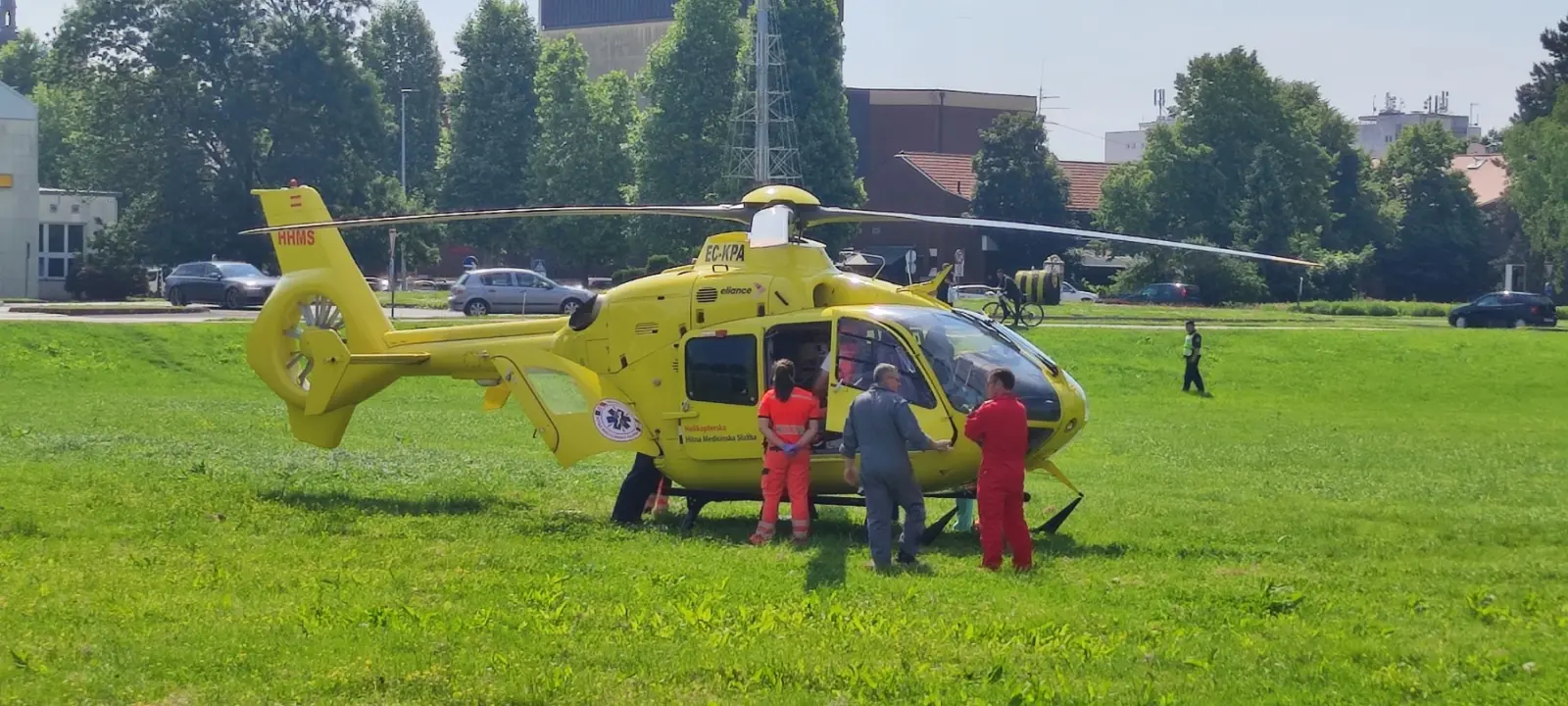 PRVI HELIKOPTERSKI PRIJEVOZ PACIJENTA IZ ČAKOVCA U ZAGRAB