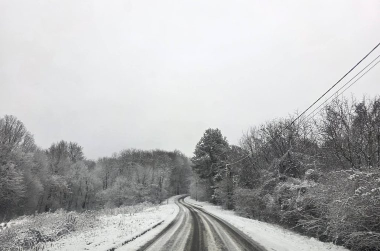 Snijeg cesta Gornje Međimurje Snijeg cesta Gornje Međimurje