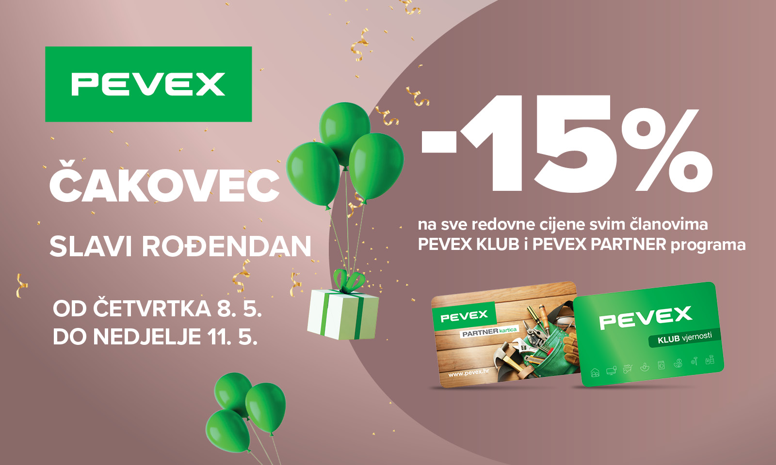 Pevex rođendan, Čakovec