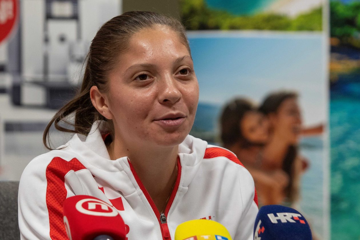 x_Antonia Ružić_Konferencija za medije_Billie Jean King Cup Varaždin_20251109 x_Antonia Ružić_Konferencija za medije_Billie Jean King Cup Varaždin_20251109