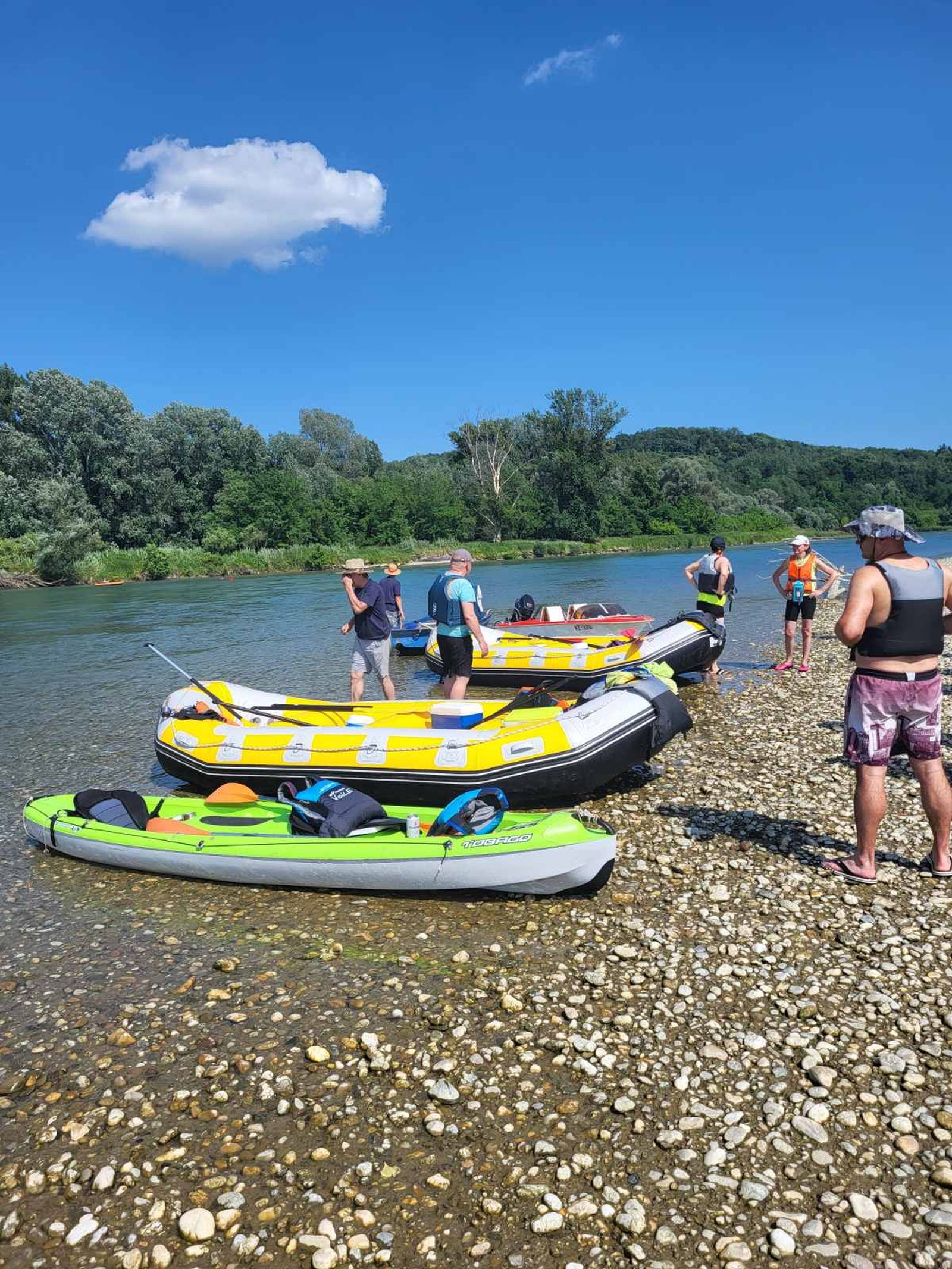 zajednički spust moto-nautičara po Muri 48